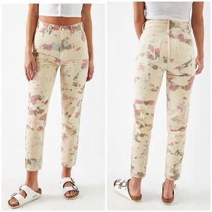 New PacSun Ultra High Waisted Slim Fit Jeans In Tie Dye‎ Button Fly Size 26